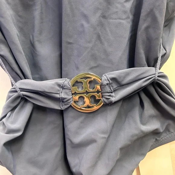 NWT Tory Burch Miller Navy Blue One-Piece Swimsuit Size Small - Picture 3 of 6